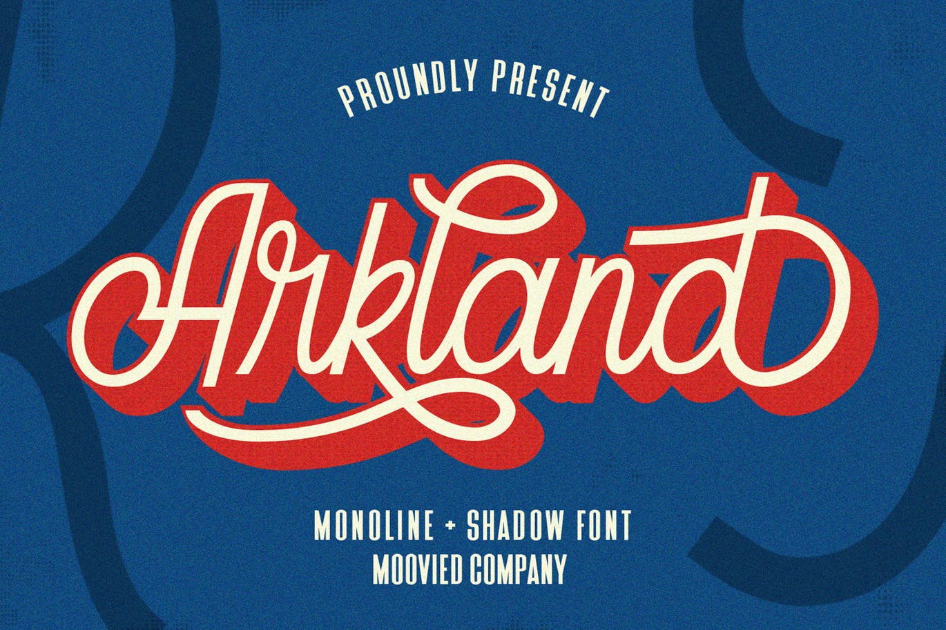 Best Shadow Fonts - Arkland Monoline