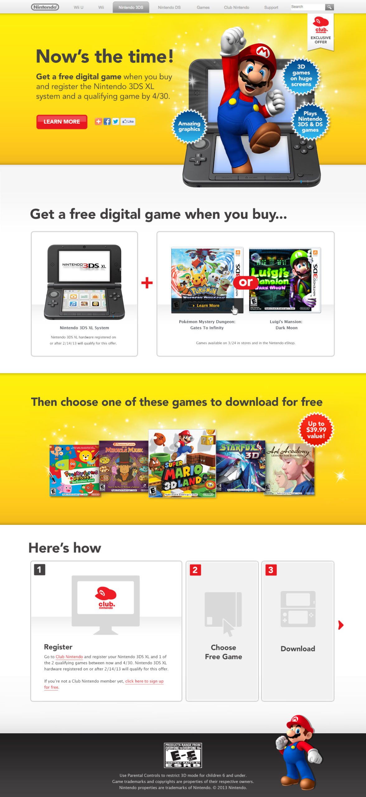 Club Nintendo Website