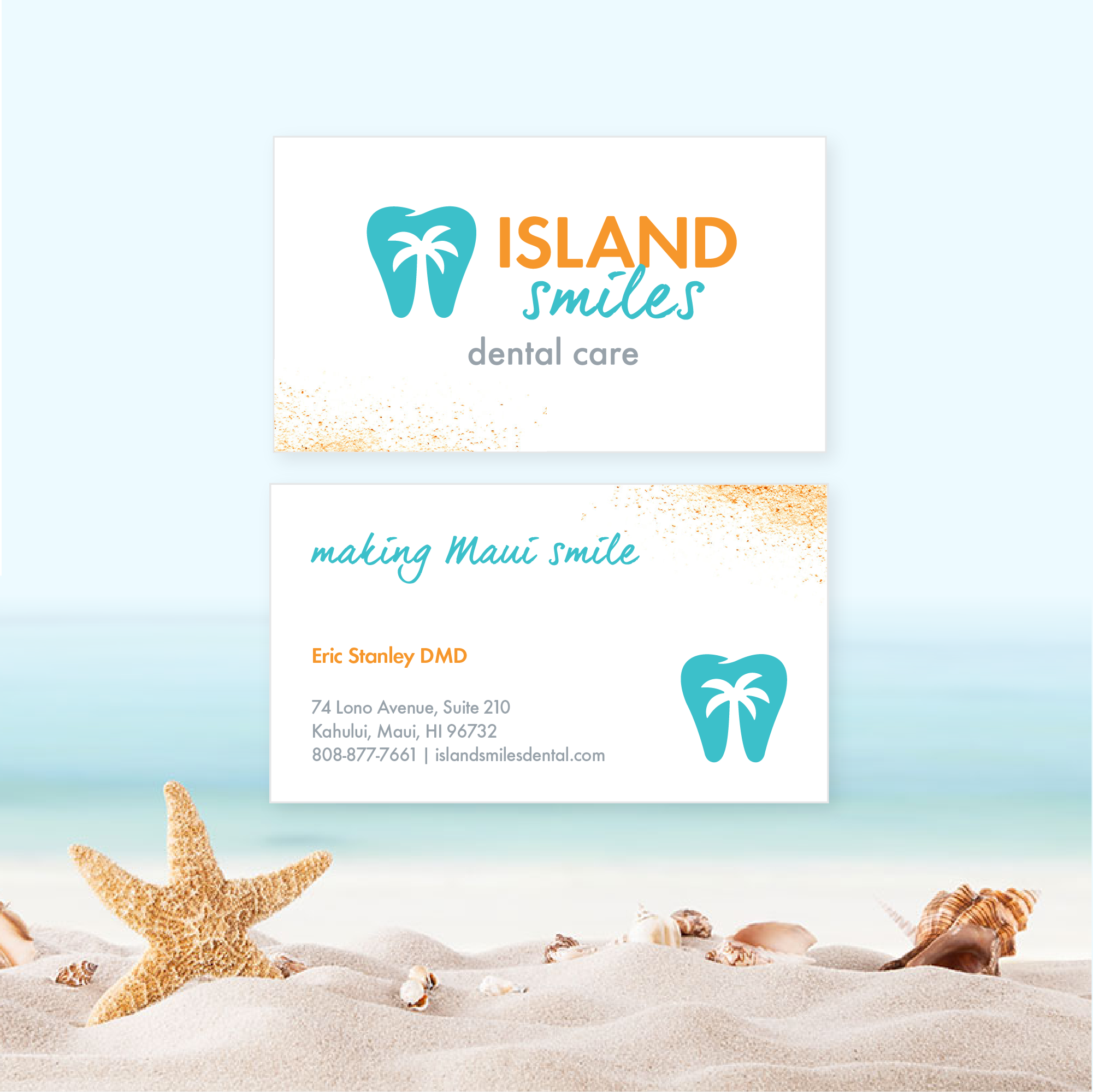 Dentist Business Cards - Island Smiles