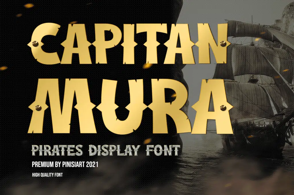 Capitan Mura - Pirate Display Font