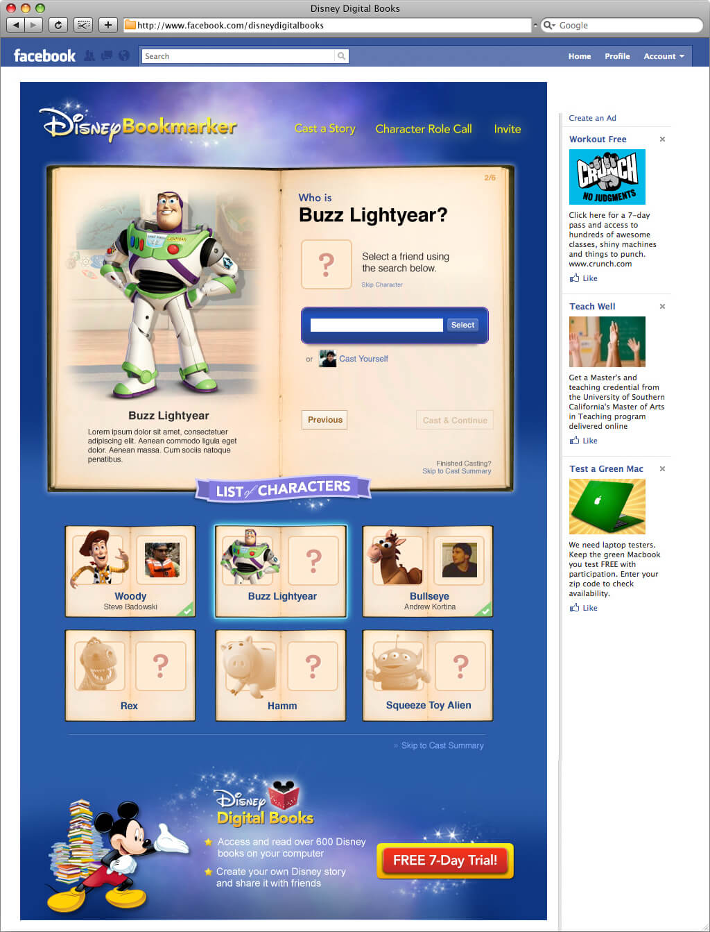 Disney Website