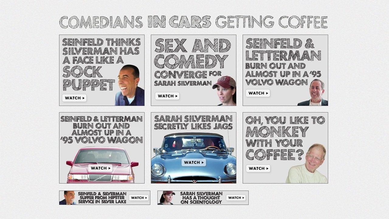 Comedians In Cars Getting Coffee Ads