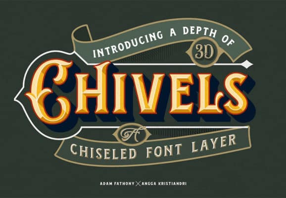 Chivels – Chiseled Font Layer