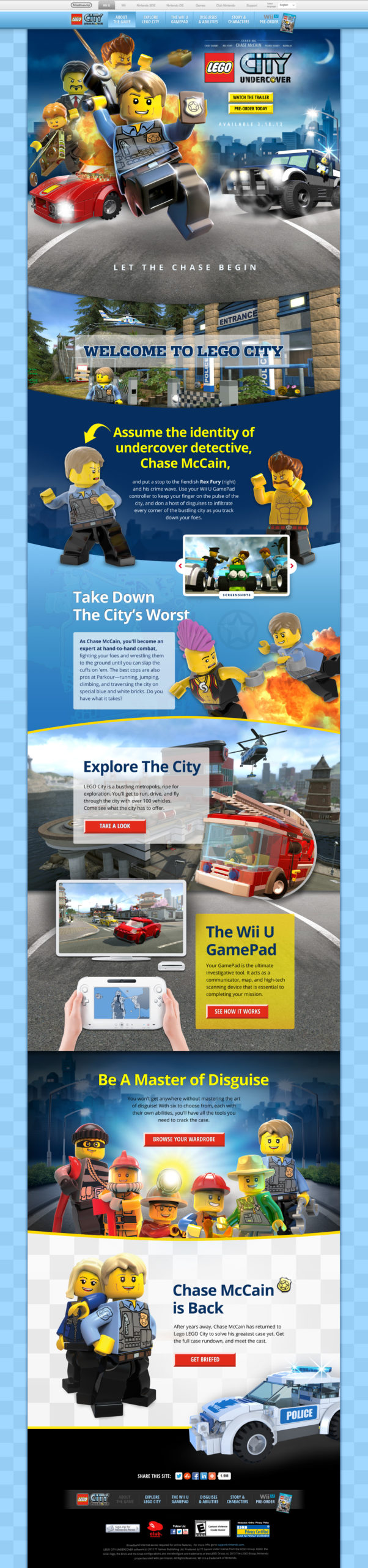 Lego City Undercover Website