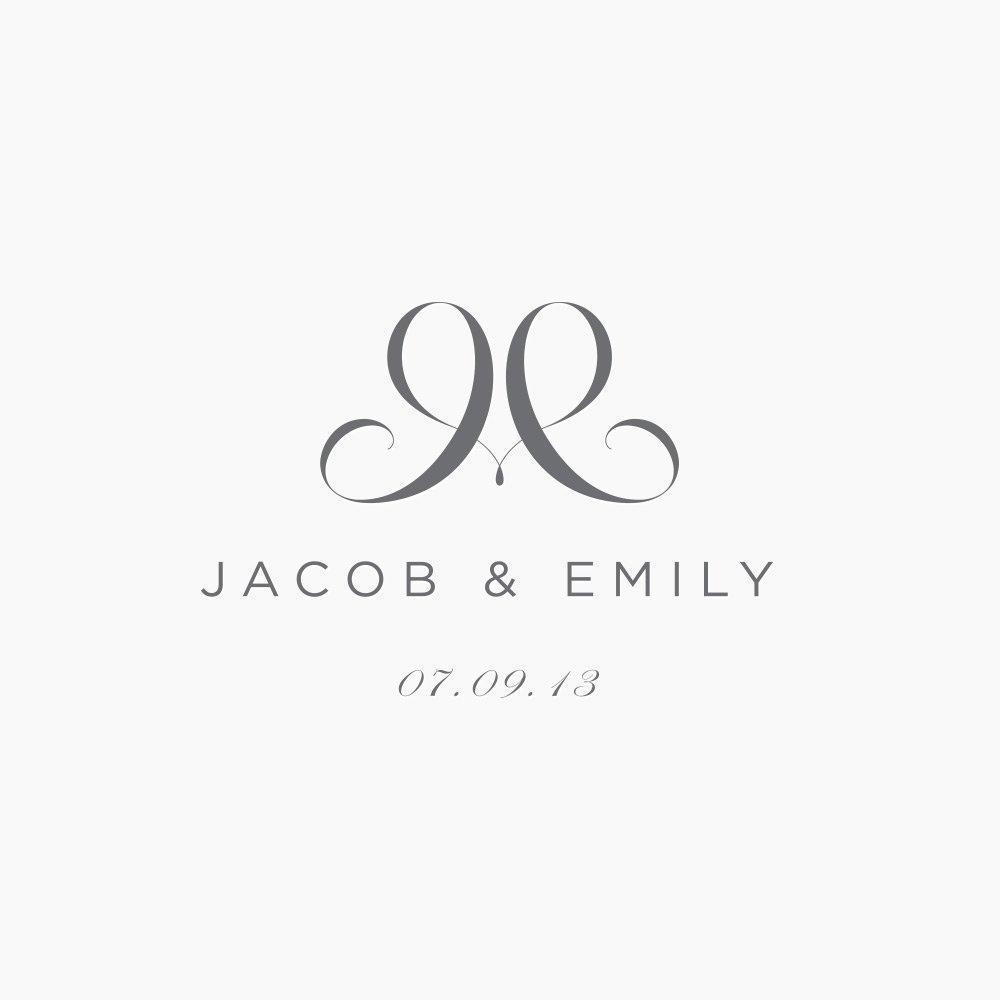 Jacob Emily Wedding Logo