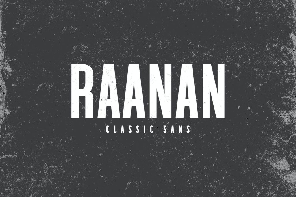Raanan Classic — A classic sans condensed font