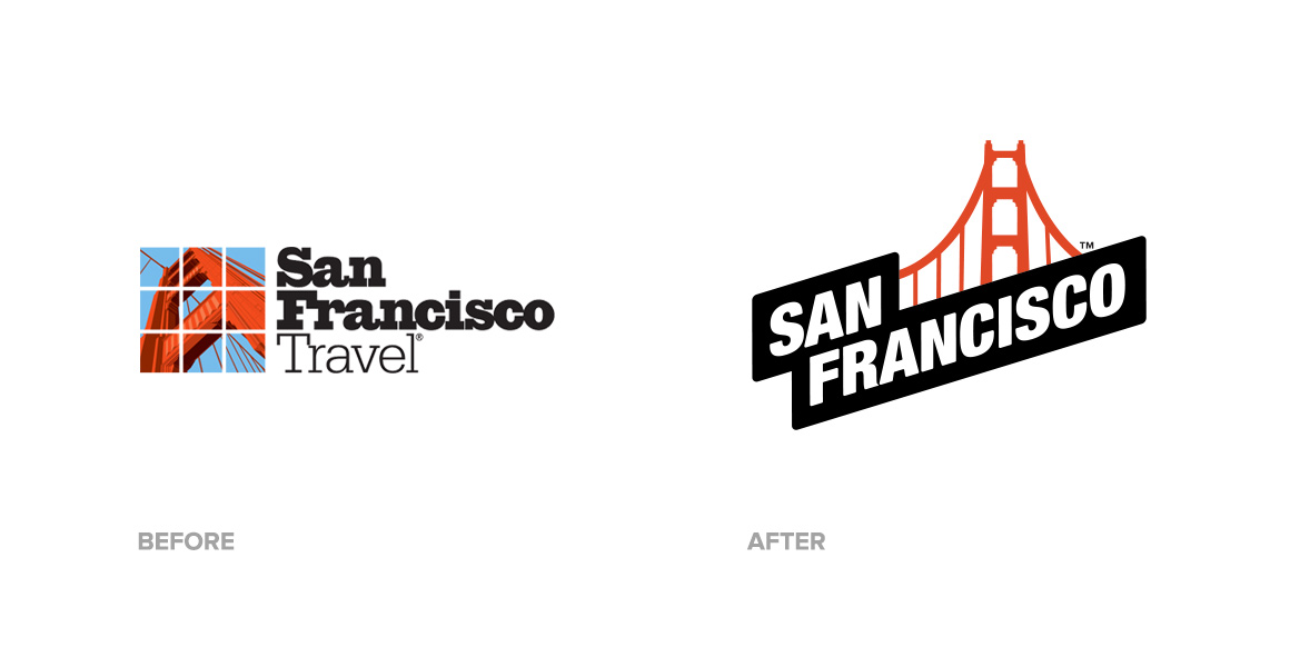 San Francisco Travel Before After Logo