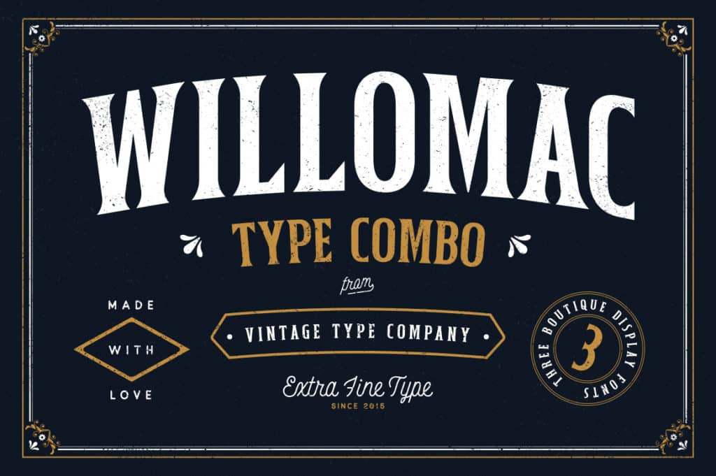 Willomac Hipster Font Combo
