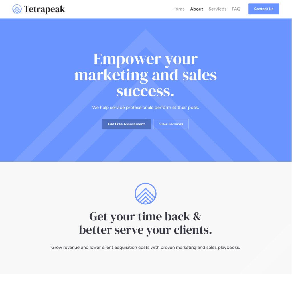 Tetrapeak Website