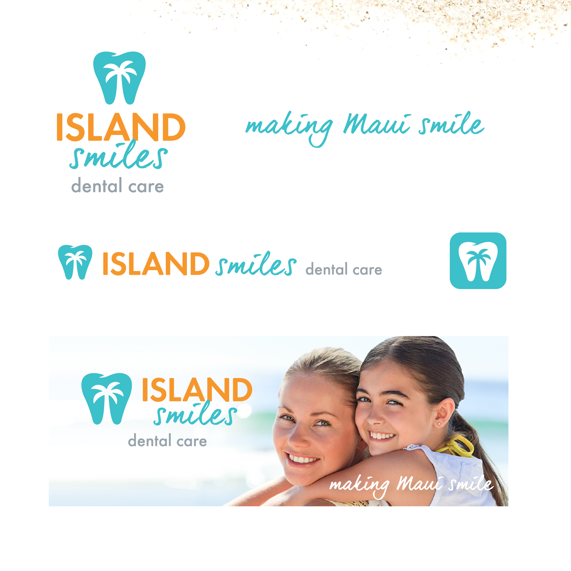 Logo Variations Island Smiles